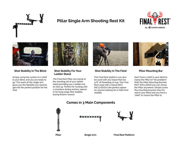 Pillar Single Arm Shooting Rest (KIT)