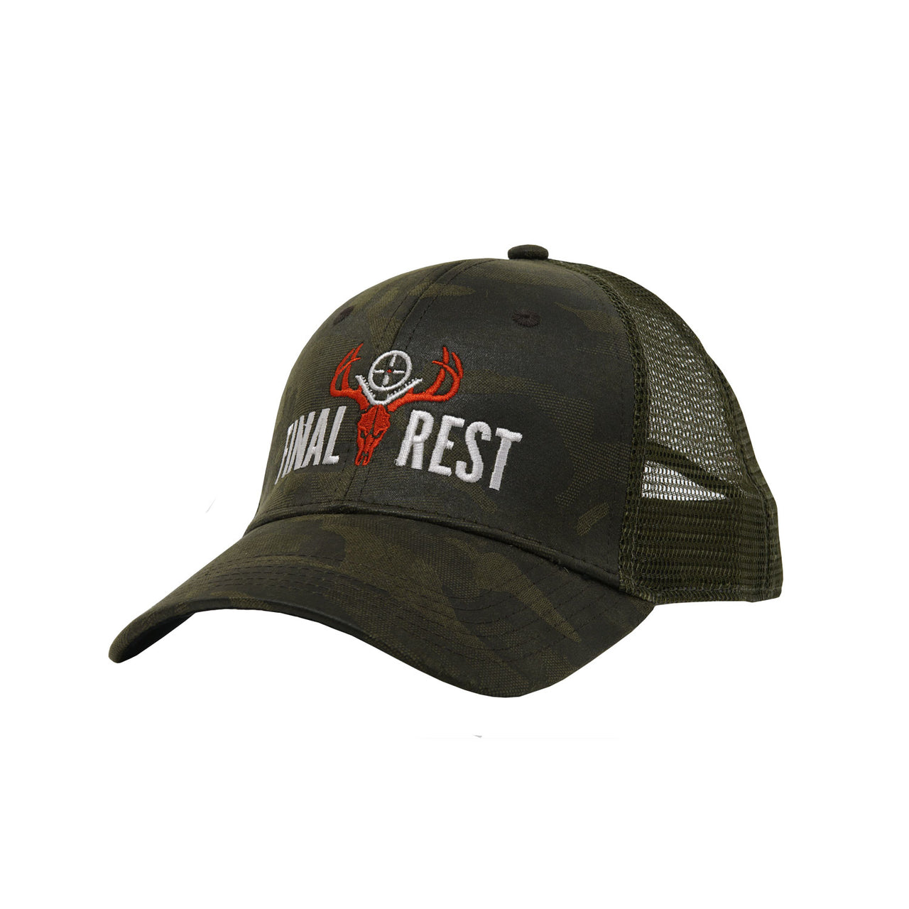 Final Rest Camo Snapback Hat